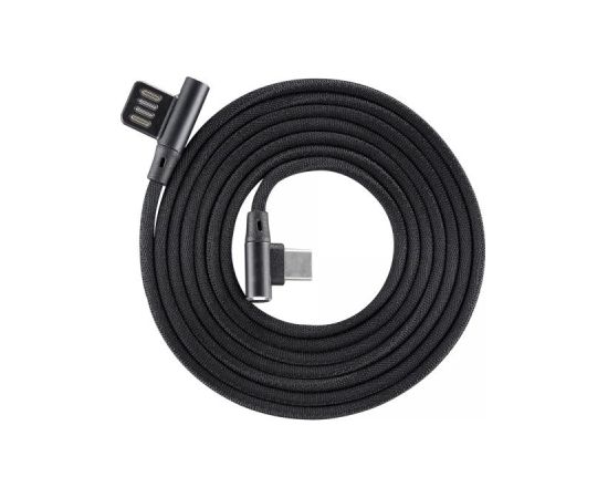 Sbox USB-C-90-B USB->Type C 90 M/M 1.5m Black Data USB kabeļi