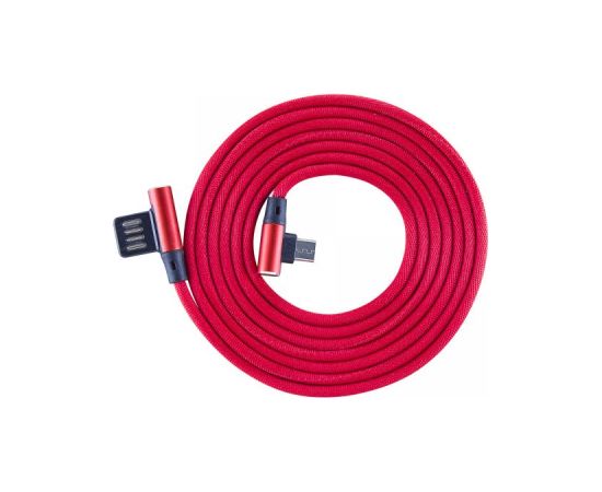 Sbox USB->Micro USB 90 M/M 1.5m USB-MICRO-90R strawberry red Data USB kabeļi
