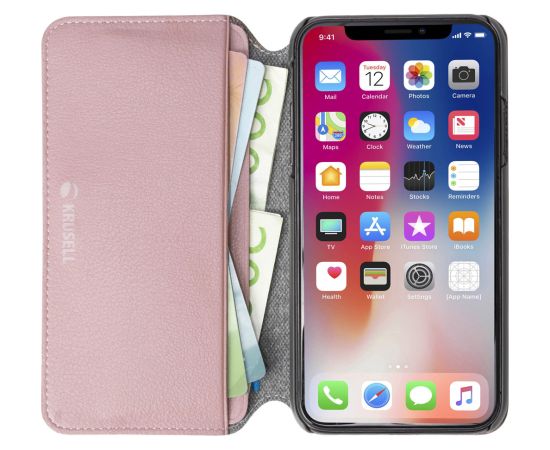 Krusell Pixbo 4 Card SlimWallet Apple iPhone XS Max rose Чехлы - альтернативные