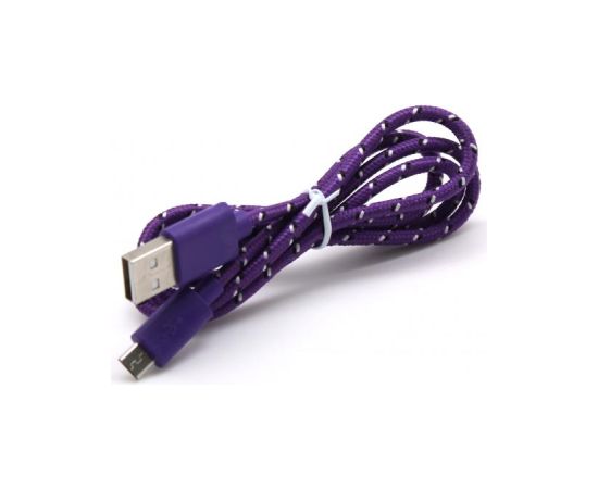 Sbox USB->Micro USB 1M USB-1031U purple Data USB kabeļi