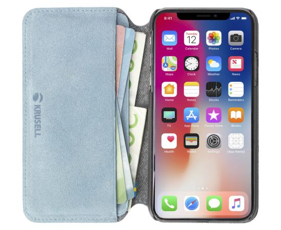 Krusell Broby 4 Card SlimWallet Apple iPhone XS Max light blue Чехлы - альтернативные