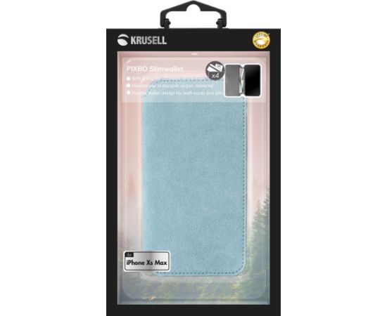 Krusell Broby 4 Card SlimWallet Apple iPhone XS Max light blue Чехлы - альтернативные