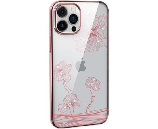 Devia Crystal Flora case iPhone 12 mini rose gold Neoriģinālie Maciņi