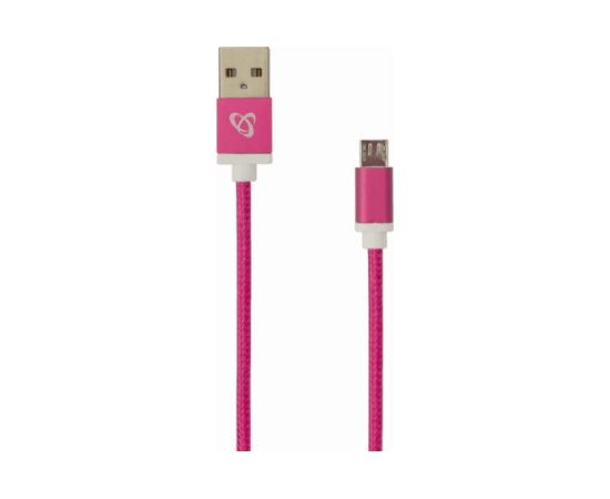Sbox USB-10315P USB->Micro USB M/M 1.5m, Pitaya Pink Data USB kabeļi