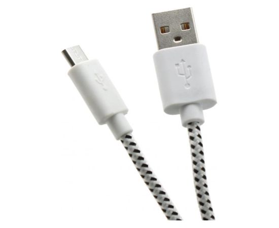 Sbox USB-1031W USB->Micro USB 1M white Дата USB-кабели