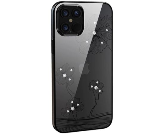 Devia Crystal Flora case iPhone 12 Pro Max black Neoriģinālie Maciņi