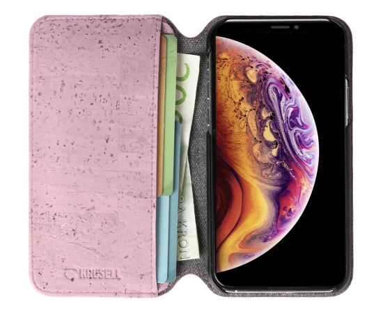 Krusell Birka PhoneWallet Apple iPhone 11 Pro Max pink Neoriģinālie Maciņi