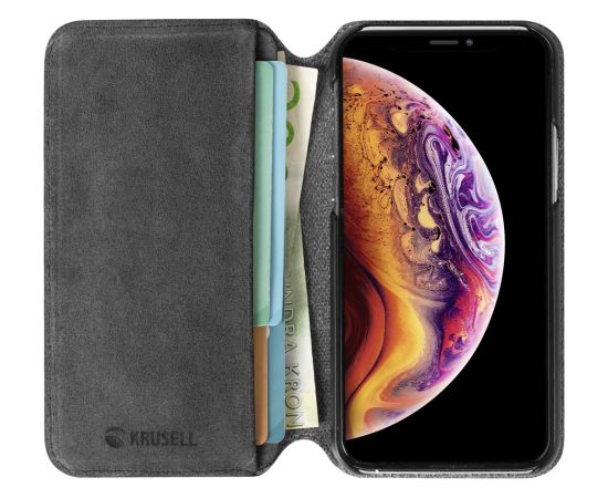 Krusell Broby PhoneWallet Apple iPhone 11 Pro Max stone Neoriģinālie Maciņi