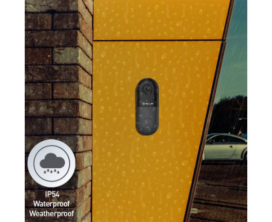 Tellur Smart WiFi Video DoorBell 1080P, PIR, Wired Black Новинки Для дома и сада 