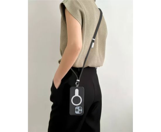 Sbox LANYARD BLACK Type-C -Type-C 1.5m Black Data USB kabeļi