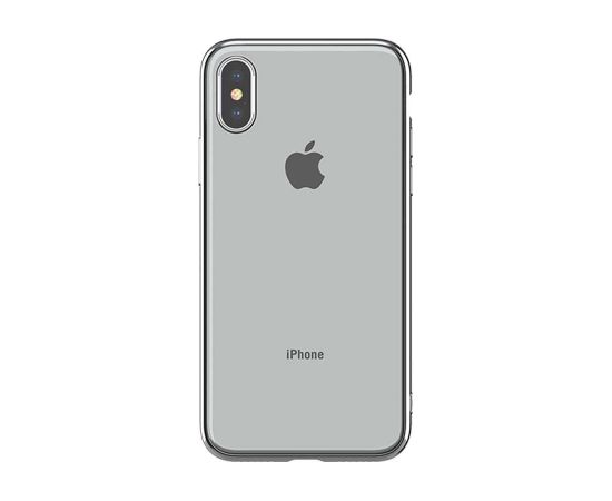Devia Glitter soft case (TPU) iPhone XS Max (6.5) silver Чехлы - альтернативные