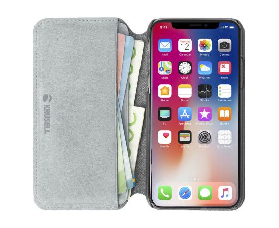 Krusell Broby 4 Card SlimWallet Apple iPhone XS light grey Чехлы - альтернативные