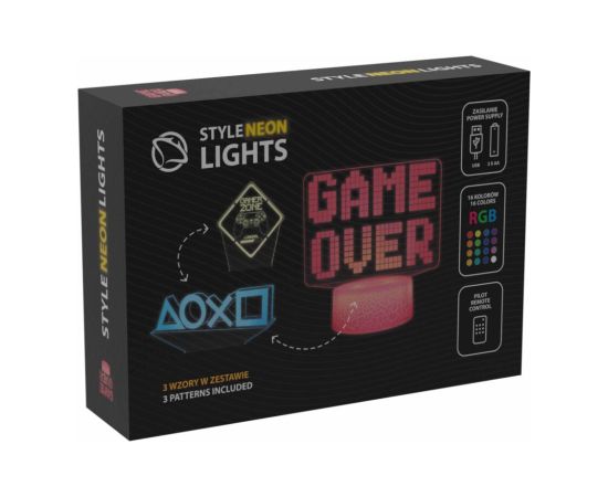 Manta SNL123RGB LED lamp Light decoration Game 3 RGB 3D Jaunumi, Bērnu preces
