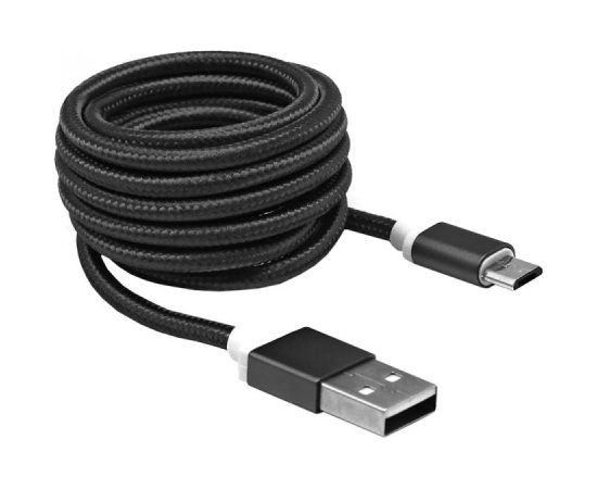 Sbox USB->Micro USB M/M 1.5m USB-10315B black Data USB kabeļi