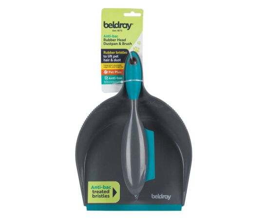 Beldray LA034191UFPEU7 Antibac Pet Plus+ Rubber Head Dustpan & Brush Set Новинки Для дома и сада 