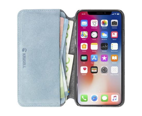 Krusell Broby 4 Card SlimWallet Apple iPhone XS blue Чехлы - альтернативные