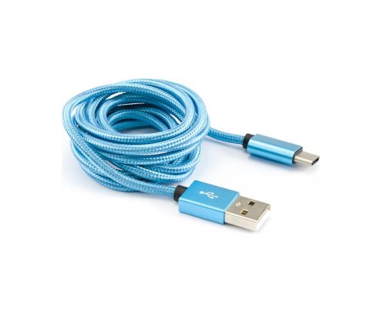 Sbox USB->Type C M/M 1.5m CTYPE-1.5BL Blue Дата USB-кабели