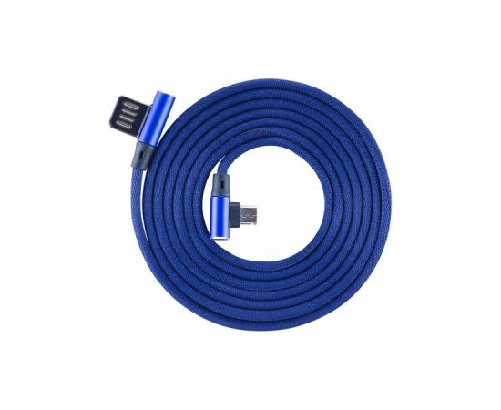 Sbox USB->Micro USB 90 M/M 1.5m USB-MICRO-90BL blueberry blue Data USB kabeļi