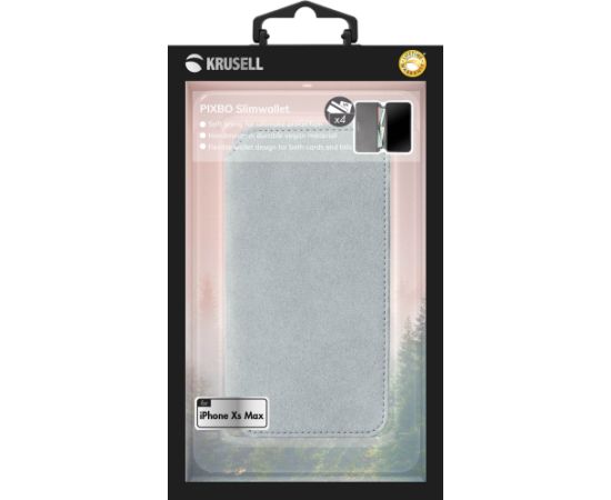 Krusell Broby 4 Card SlimWallet Apple iPhone XS Max light grey Чехлы - альтернативные