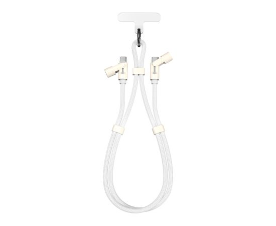 Sbox LANYARD WHITE Type-C -Type-C 1.5m White Data USB kabeļi