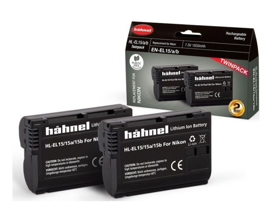 HÄhnel Akumulators Hähnel Battery Nikon HL-EL15HP Twin Pack Jaunumi - Datori
