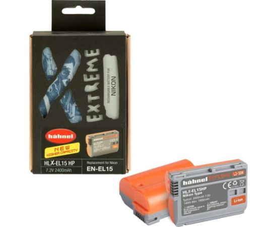 HÄhnel Akumulators Hähnel Battery Extreme Nikon HLX-EL15Hp / EN-EL15 Jaunumi - Datori