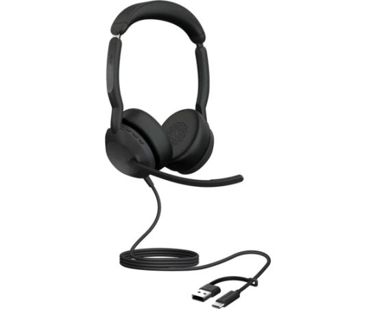 Jabra Evolve2 50 (black, UC, Bluetooth 5.2, USB-C and USB-A, stereo) Aудио-видео