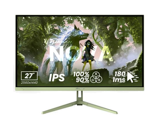 Arozzi Nova 27 " IPS QHD 16:9 260 Hz 1 ms 2560 x 1440 pixels 350 cd/m² HDMI ports quantity 2 Forest Green Monitori