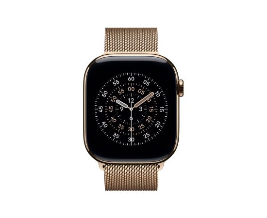 Apple 46mm Gold Milanese Loop - S/M Apple Smart pūlksteņu aksesuāri