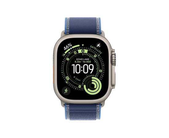 Apple 49mm Blue/Bright Blue Trail Loop - S/M - Natural Titanium Finish Smart pūlksteņu aksesuāri