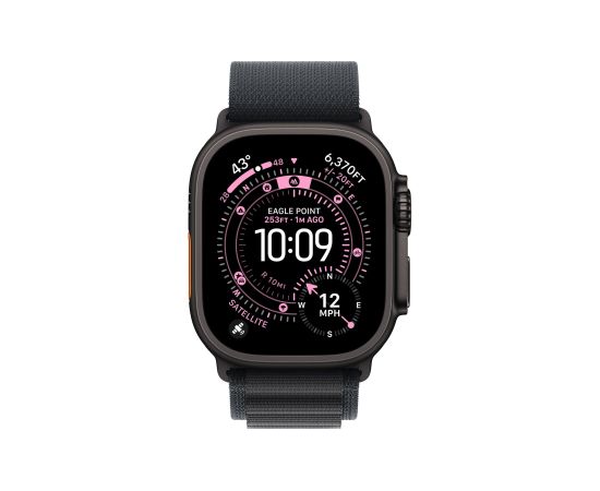 Apple 49mm Black Alpine Loop - Small - Black Titanium Finish Apple Smart pūlksteņu aksesuāri