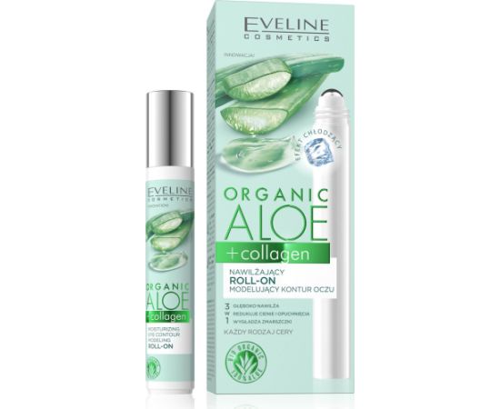 Eveline Cosmetics Eveline Aloe Nawilżający roll-on modelujący kontur oczu 3w1 -cera każdego rodzaju 15ml (5903416027935) Уход за лицом