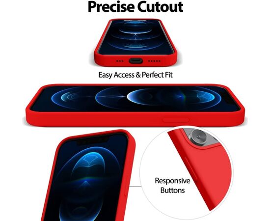 Case Mercury Silicone Case Samsung A566 A56 5G red Neoriģinālie Maciņi
