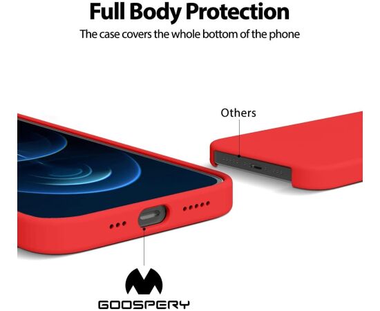 Case Mercury Silicone Case Samsung A566 A56 5G red Neoriģinālie Maciņi