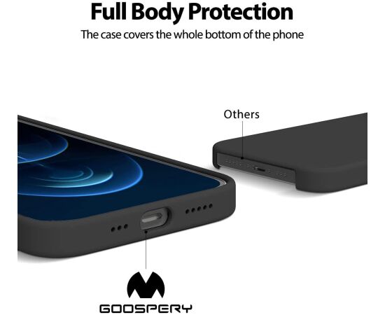 Case Mercury Silicone Case Apple iPhone 15 Pro Max black Neoriģinālie Maciņi