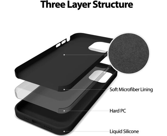 Case Mercury Silicone Case Apple iPhone 15 Pro Max black Neoriģinālie Maciņi