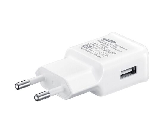 Charger Samsung EP-TA200NWE 15W + Type-C cable  white Telefonu lādētāji 220v