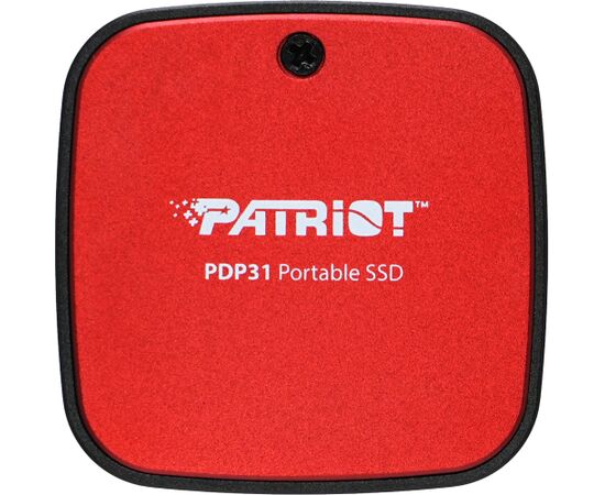 Patriot PDP31 Portable SSD 500 GB, External SSD (black/red, USB-C 3.2 Gen 2 (10 Gbit/s)) Ārējie cietie diski HDD SSD
