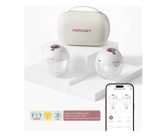 Wearable Breast Pump MOMCOZY M5, Double Set – Red Кормление грудью