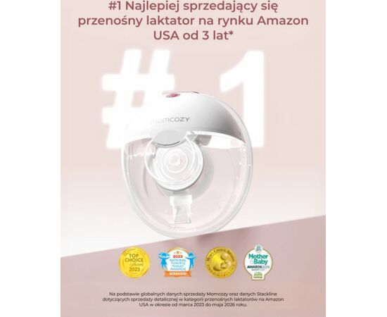 Wearable Breast Pump MOMCOZY M5, Double Set – Red Кормление грудью