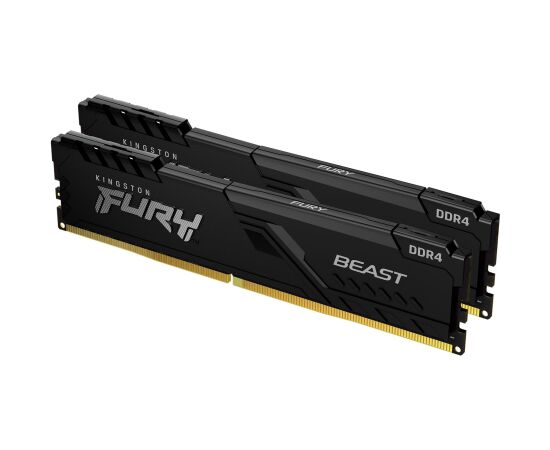 Kingston Technology FURY Beast 16GB 3200MT/s DDR4 CL16 DIMM (Kit of 2) Black RAM Operatīvā atmiņa