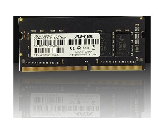 AFOX AFSD48VH1P 8GB DDR4 2133MHz SODIMM module Оперативная память (RAM)