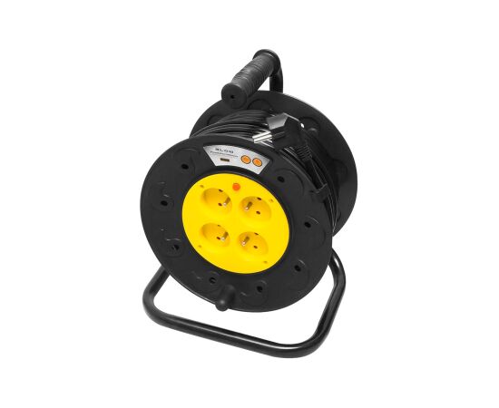 Blow PR-61 extension cord 4-sockets with grounding 50m PVC drum 3x2.5mm Новинки Для дома и сада 