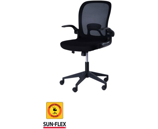 Regulējama augstuma krēsls SUN-FLEX®HIDEAWAY krēsls, 91-101 cm, melns Офисные стулья