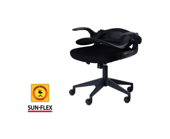 Regulējama augstuma krēsls SUN-FLEX®HIDEAWAY krēsls, 91-101 cm, melns Офисные стулья