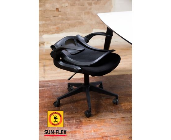 Regulējama augstuma krēsls SUN-FLEX®HIDEAWAY krēsls, 91-101 cm, melns Офисные стулья