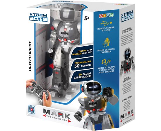 XTREM BOTS интерактивный робот Silver Mark Tрансформеры / Beyblade / Дрони / Трассы