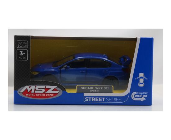 MSZ металлическая модель Subaru WRX STI, масштаб 1:40 Машины и аксессуары
