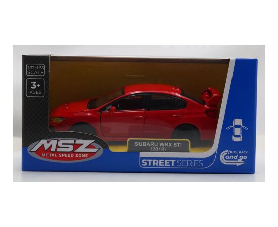 MSZ металлическая модель Subaru WRX STI, масштаб 1:40 Машины и аксессуары