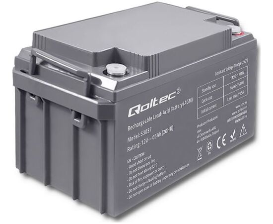 Qoltec Akumulators 12V/65Ah (53037) Новинки Компьютерная техника